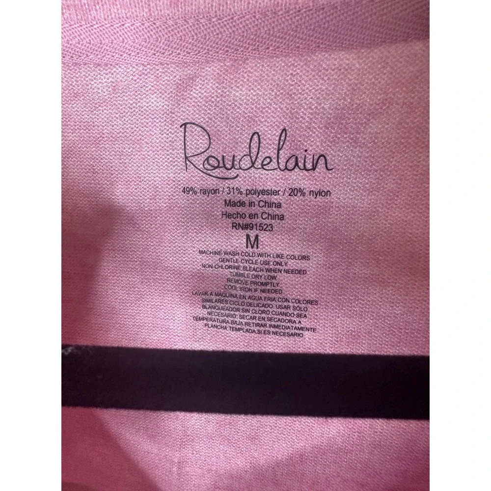 NEW Roudelain Womens 2pc M Loungewear Pajama Set Pink Cargo Pants V-Neck‎ Top